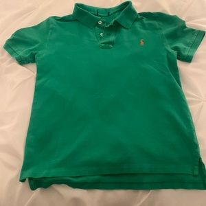 Polo Shirt Boys size 10-12 green